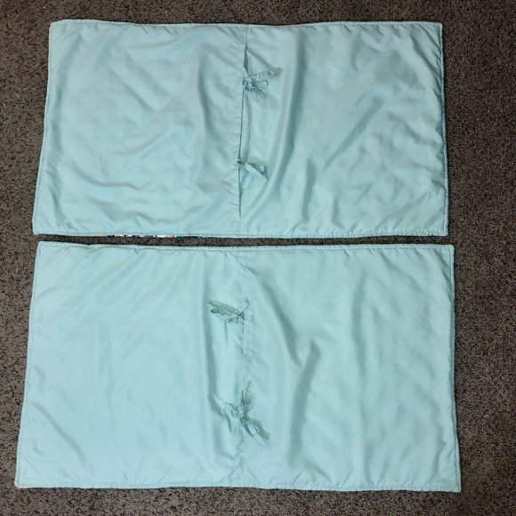 Design Source Two King Pillow Shams Floral Used Quilted Front 20” x 36” - Picture 11 of 16